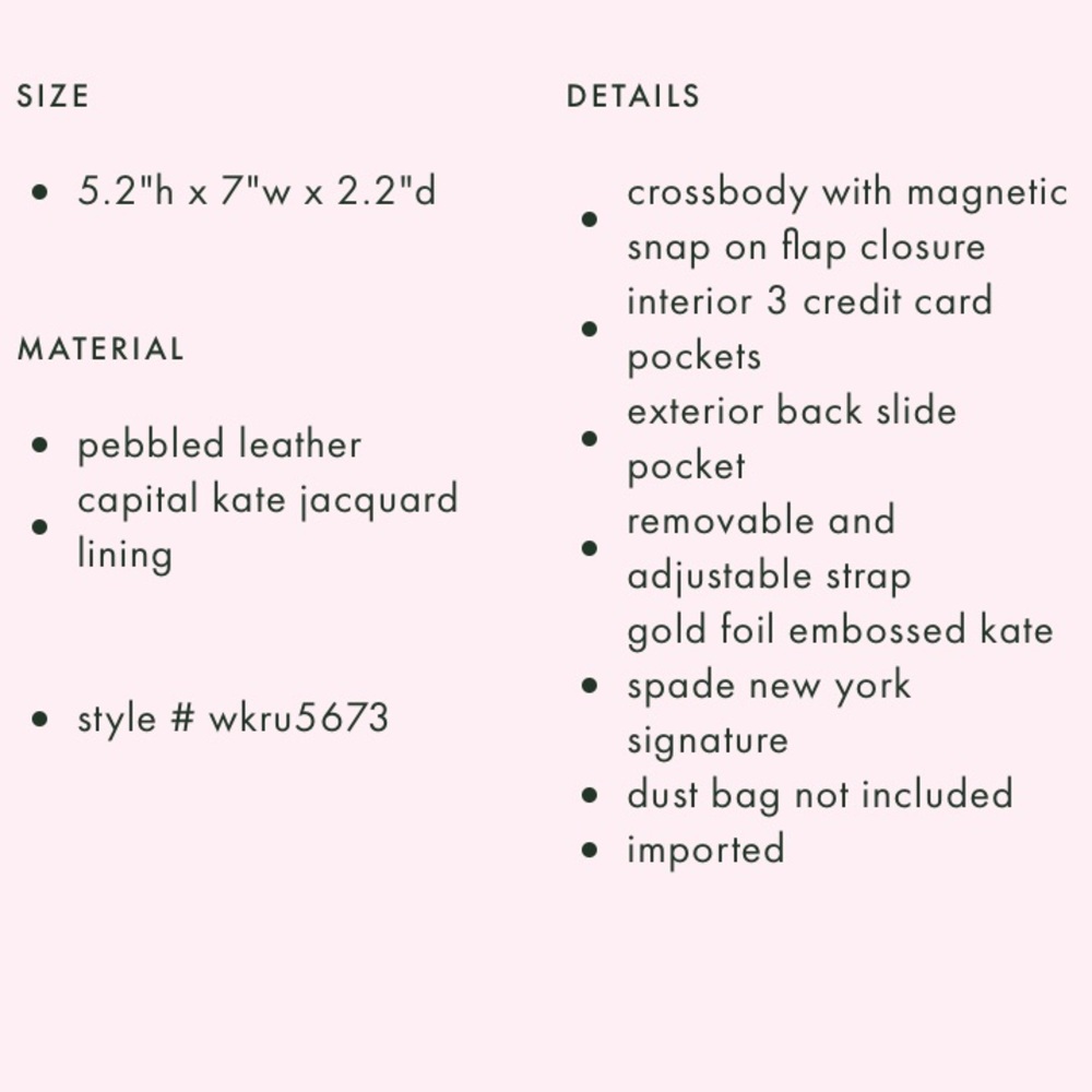 $300 Brand New 🎉Host Pick🎉 Kate Spade Serrano Place Pearl Maisie-Blue - Picture 7 of 7